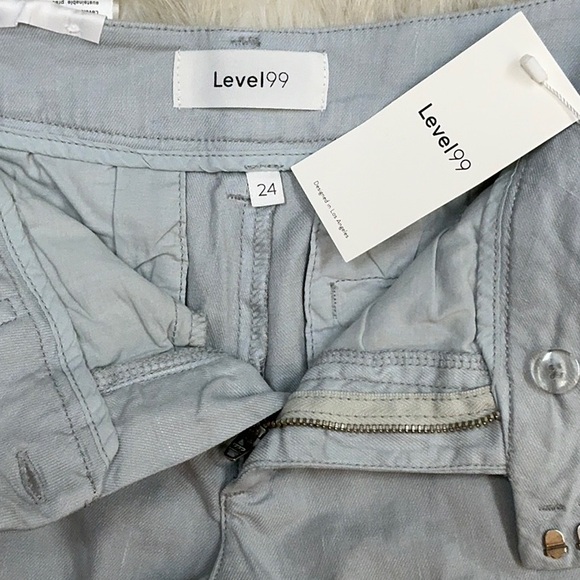 NWT Level 99 Shorts luxury Tencel linen lyocell size 24 2 pockets XS - Picture 4 of 9